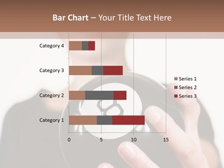 A Woman Holding A Black Ball With A White Letter B On It PowerPoint Template