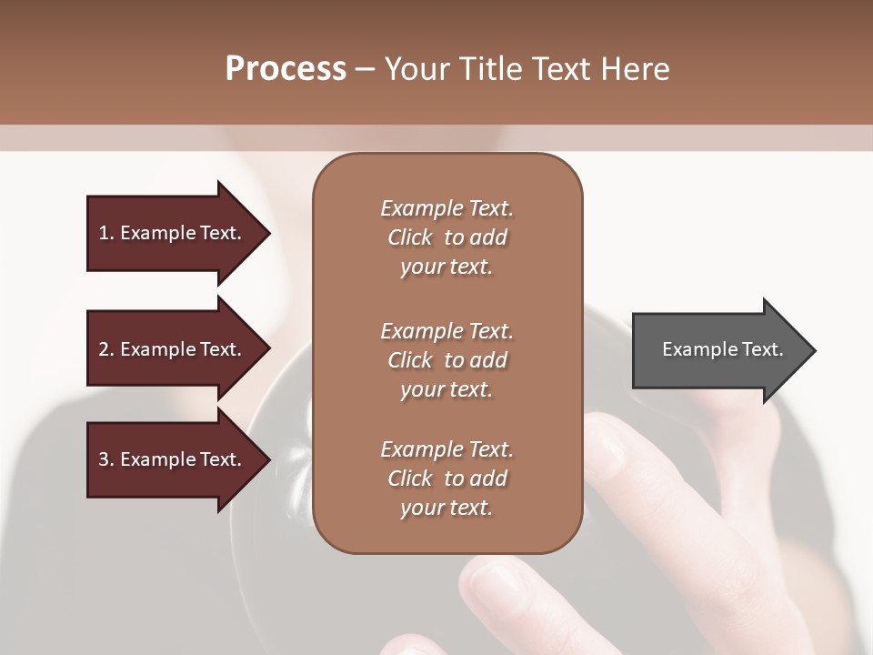 A Woman Holding A Black Ball With A White Letter B On It PowerPoint Template