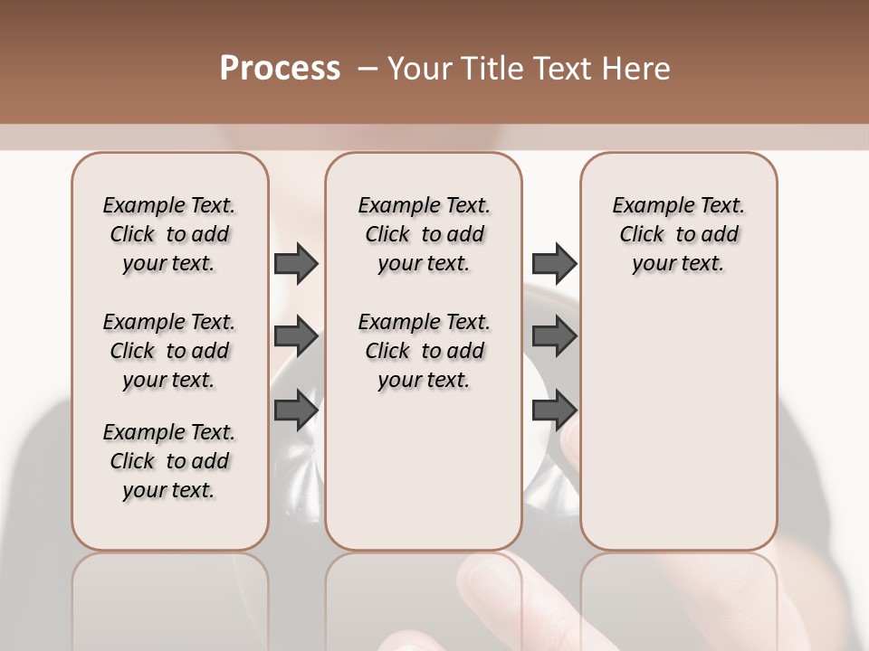 A Woman Holding A Black Ball With A White Letter B On It PowerPoint Template