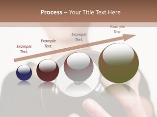 A Woman Holding A Black Ball With A White Letter B On It PowerPoint Template