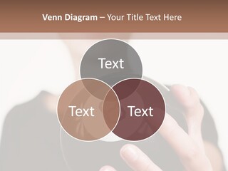 A Woman Holding A Black Ball With A White Letter B On It PowerPoint Template