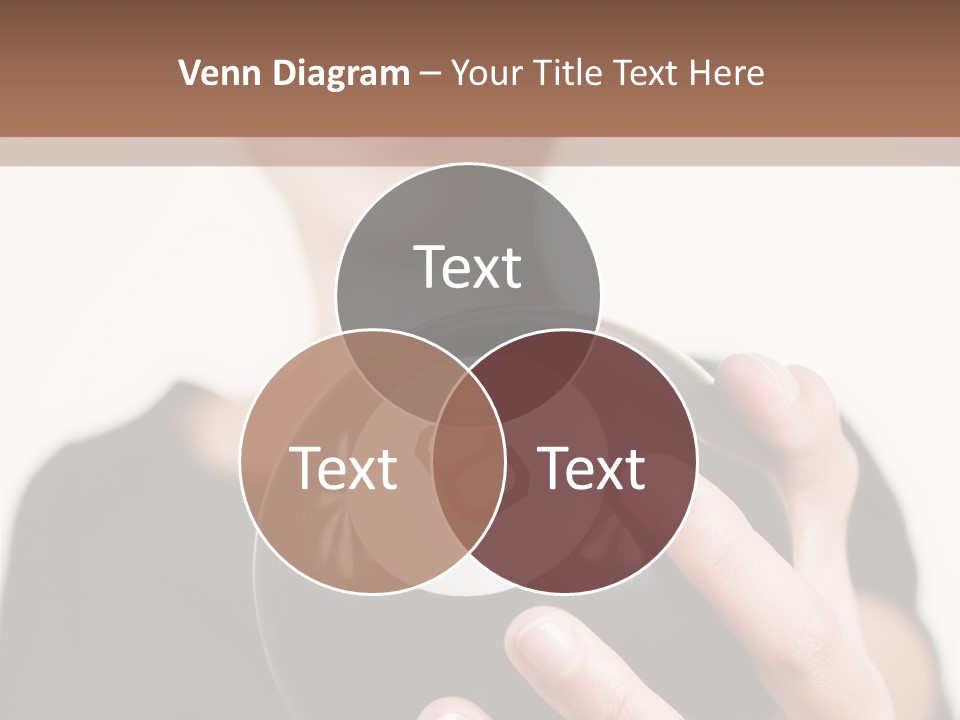 A Woman Holding A Black Ball With A White Letter B On It PowerPoint Template