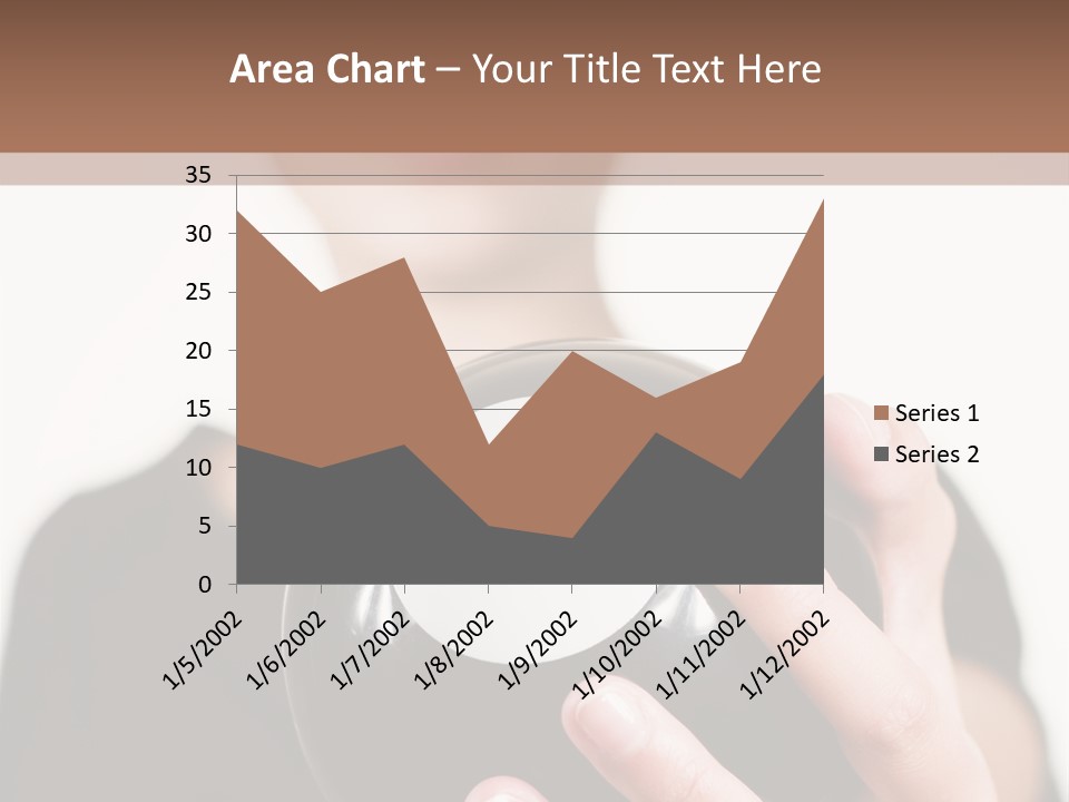 A Woman Holding A Black Ball With A White Letter B On It PowerPoint Template