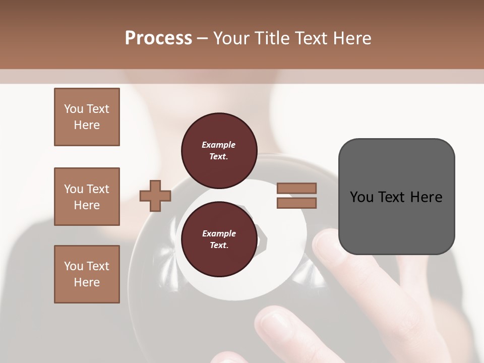 A Woman Holding A Black Ball With A White Letter B On It PowerPoint Template