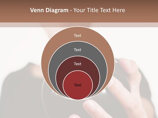 A Woman Holding A Black Ball With A White Letter B On It PowerPoint Template