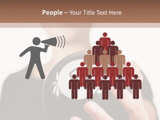 A Woman Holding A Black Ball With A White Letter B On It PowerPoint Template