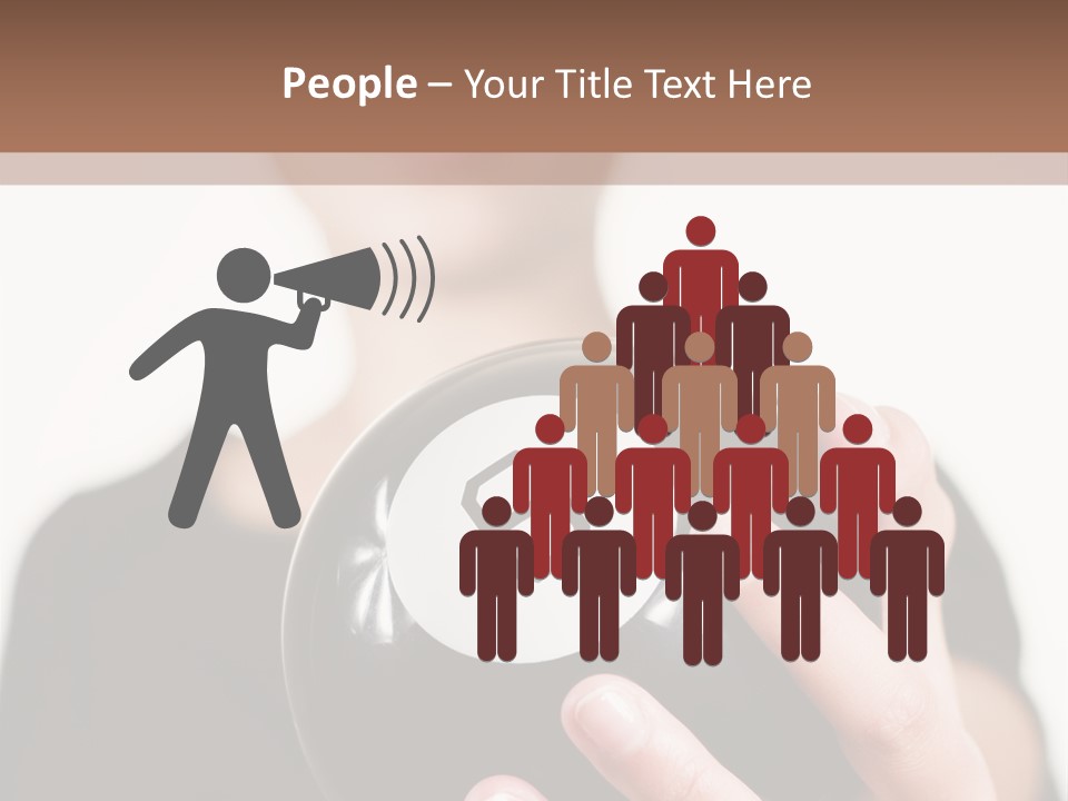 A Woman Holding A Black Ball With A White Letter B On It PowerPoint Template