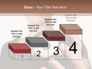 A Woman Holding A Black Ball With A White Letter B On It PowerPoint Template