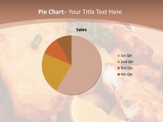 A Plate Of Food On A Wooden Table PowerPoint Template