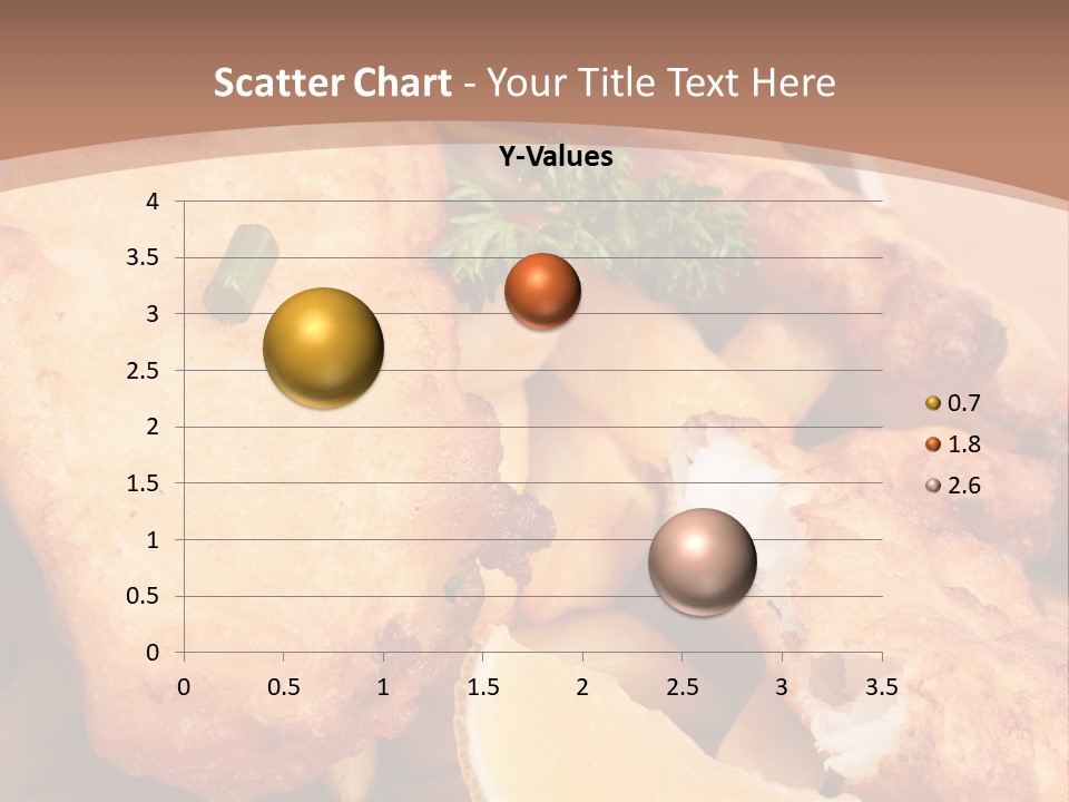 A Plate Of Food On A Wooden Table PowerPoint Template