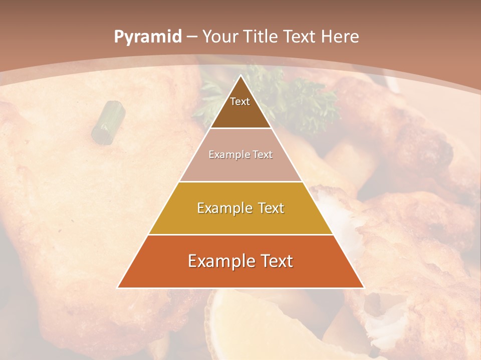 A Plate Of Food On A Wooden Table PowerPoint Template
