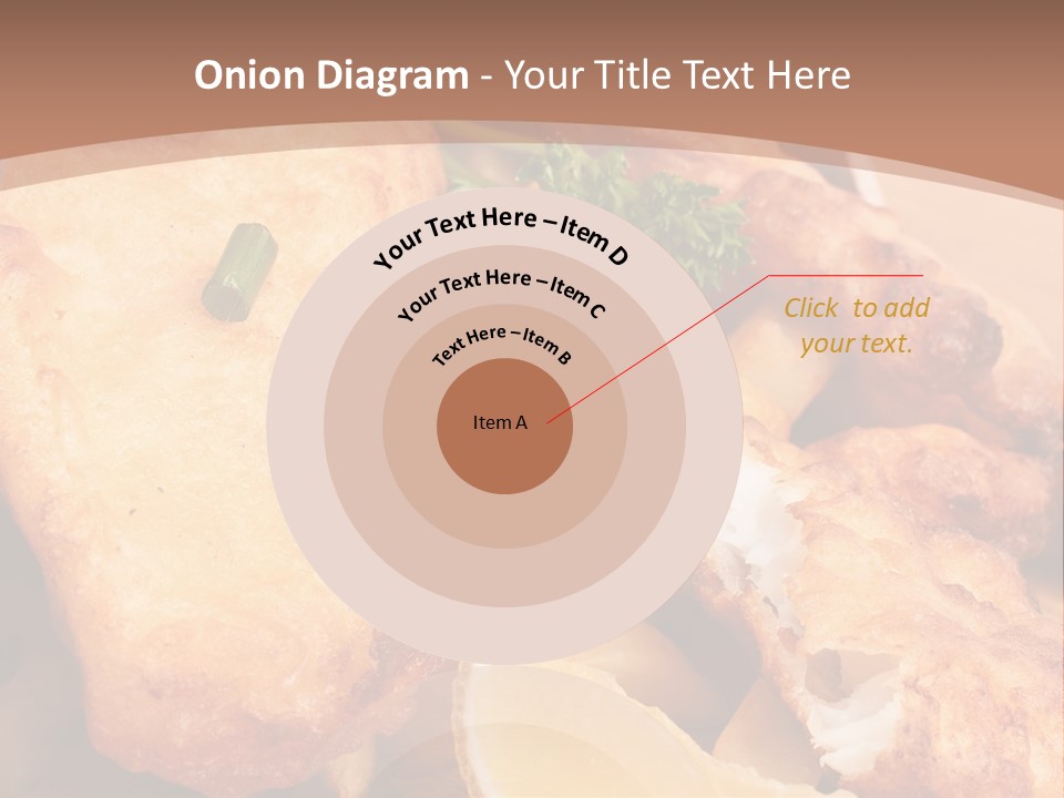 A Plate Of Food On A Wooden Table PowerPoint Template
