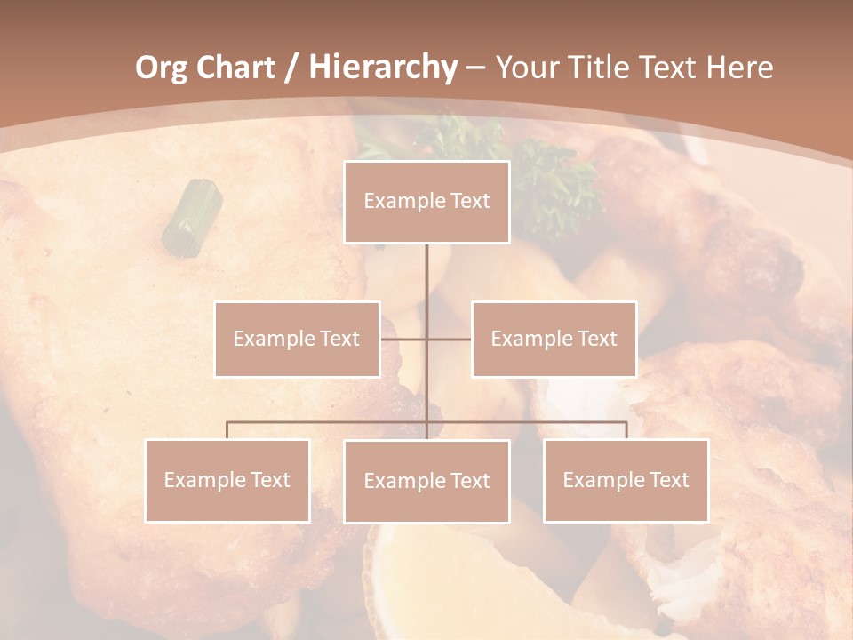 A Plate Of Food On A Wooden Table PowerPoint Template