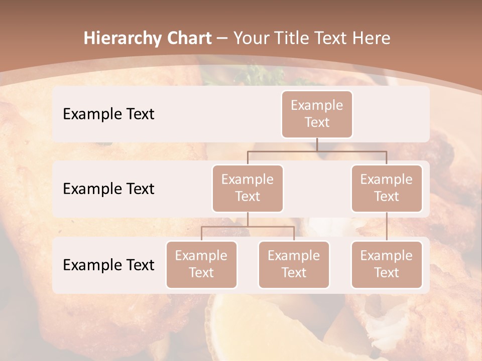 A Plate Of Food On A Wooden Table PowerPoint Template
