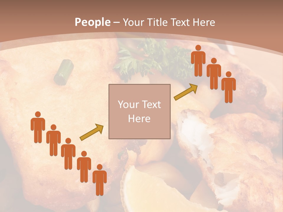 A Plate Of Food On A Wooden Table PowerPoint Template