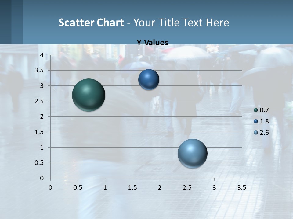 A Group Of People Walking Down A Street Holding Umbrellas PowerPoint Template