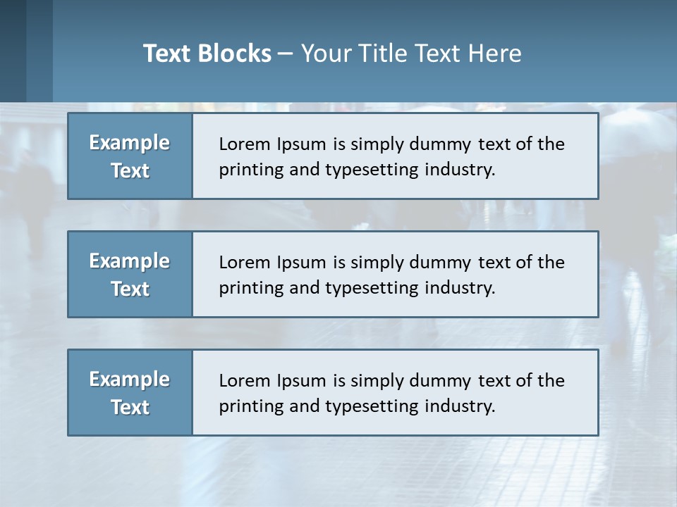 A Group Of People Walking Down A Street Holding Umbrellas PowerPoint Template