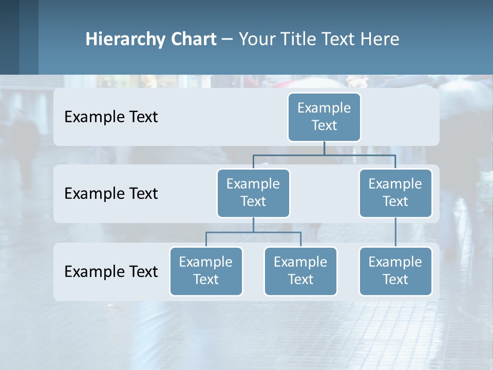 A Group Of People Walking Down A Street Holding Umbrellas PowerPoint Template