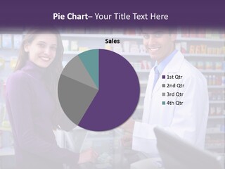 A Man And A Woman In A Pharmacy Powerpoint Presentation PowerPoint Template
