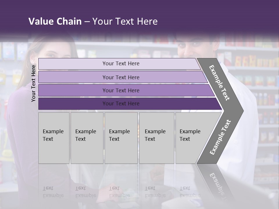 A Man And A Woman In A Pharmacy Powerpoint Presentation PowerPoint Template