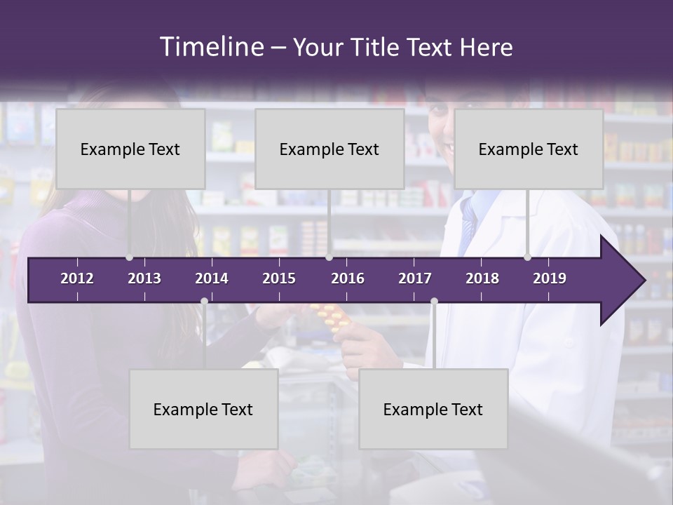 A Man And A Woman In A Pharmacy Powerpoint Presentation PowerPoint Template