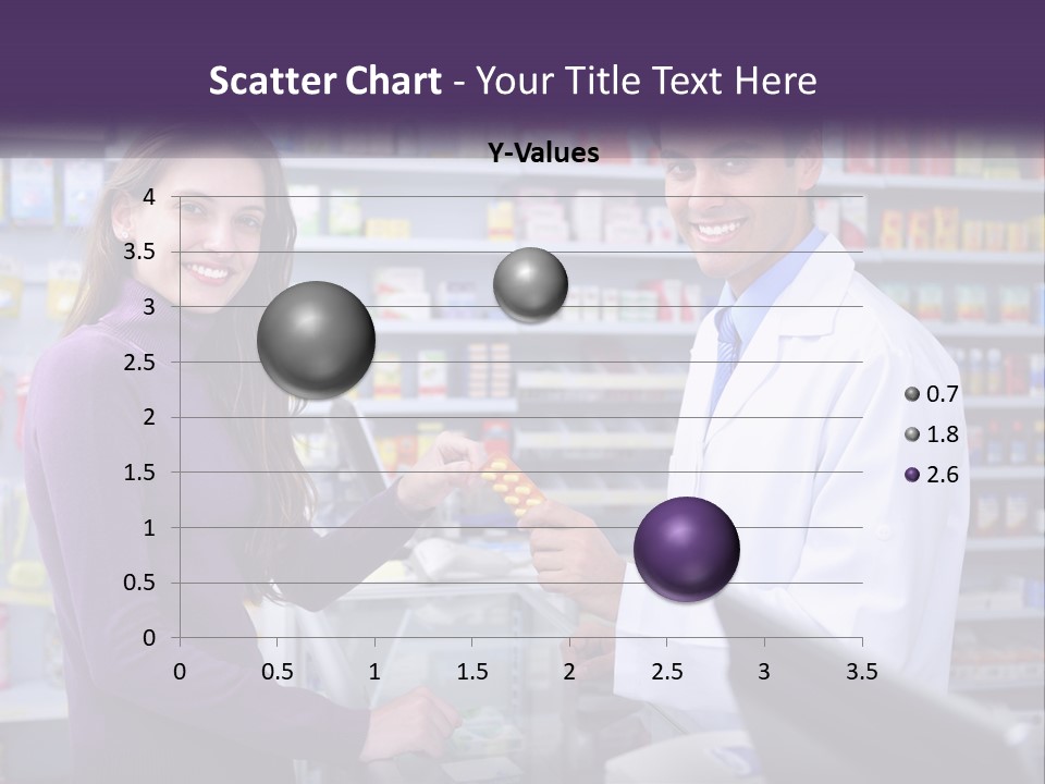 A Man And A Woman In A Pharmacy Powerpoint Presentation PowerPoint Template