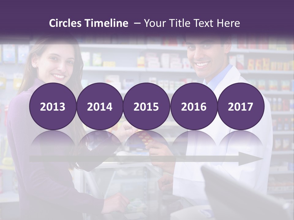 A Man And A Woman In A Pharmacy Powerpoint Presentation PowerPoint Template