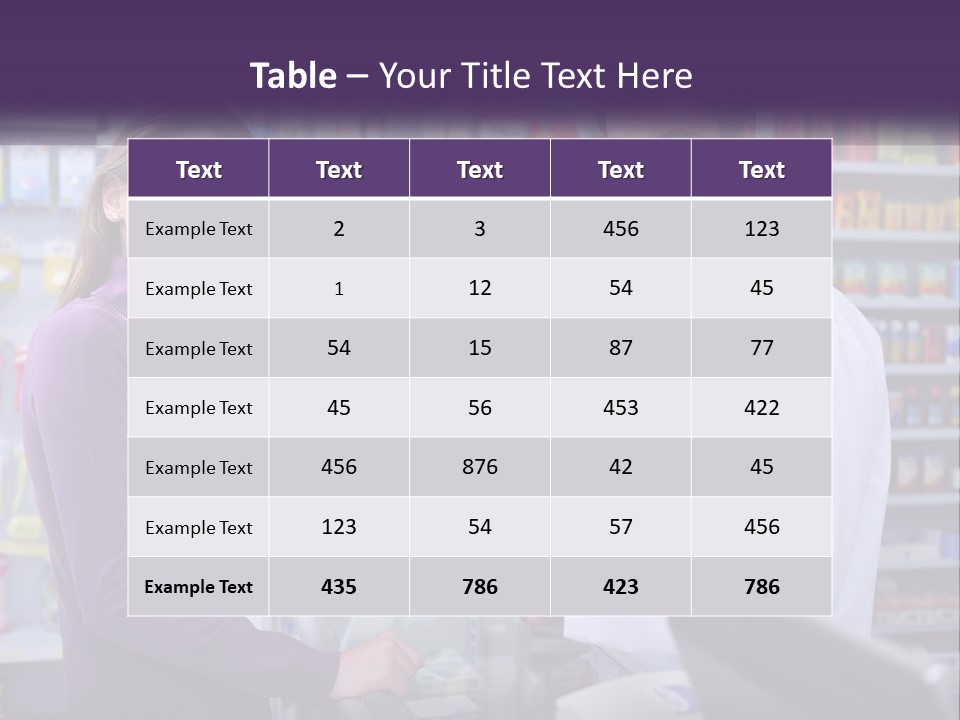 A Man And A Woman In A Pharmacy Powerpoint Presentation PowerPoint Template