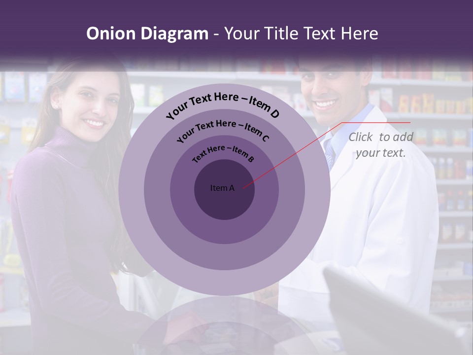 A Man And A Woman In A Pharmacy Powerpoint Presentation PowerPoint Template