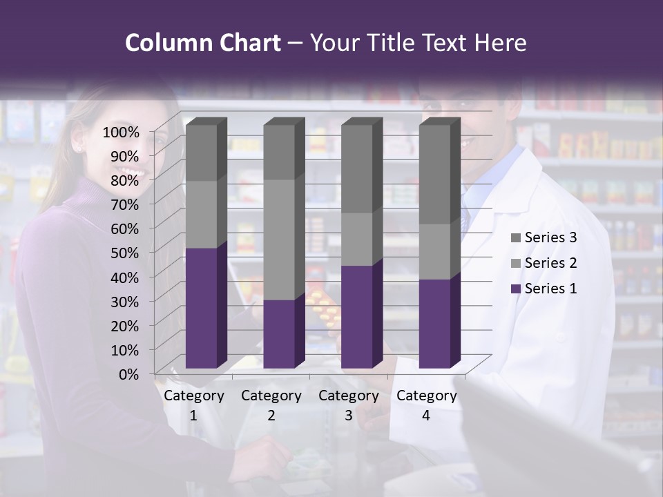 A Man And A Woman In A Pharmacy Powerpoint Presentation PowerPoint Template