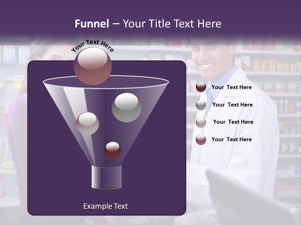 A Man And A Woman In A Pharmacy Powerpoint Presentation PowerPoint Template