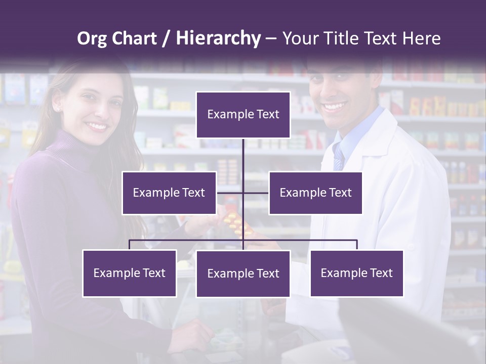 A Man And A Woman In A Pharmacy Powerpoint Presentation PowerPoint Template