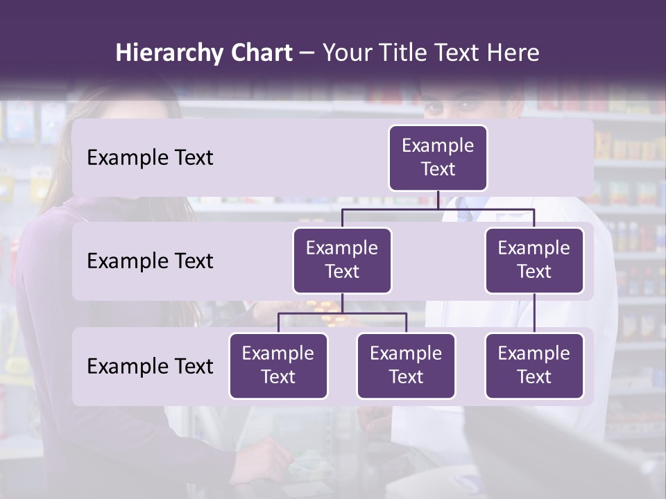 A Man And A Woman In A Pharmacy Powerpoint Presentation PowerPoint Template