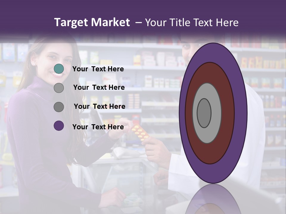 A Man And A Woman In A Pharmacy Powerpoint Presentation PowerPoint Template