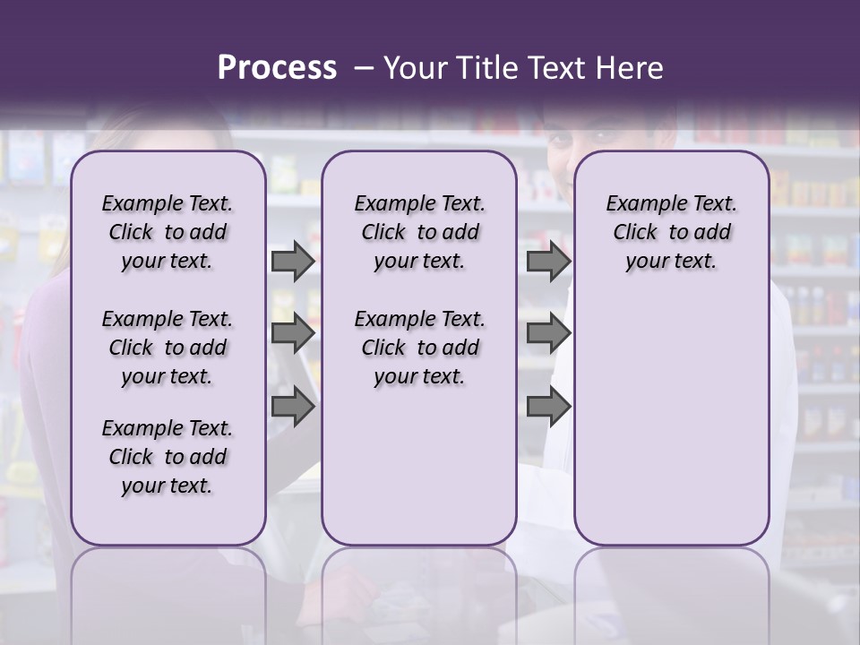 A Man And A Woman In A Pharmacy Powerpoint Presentation PowerPoint Template