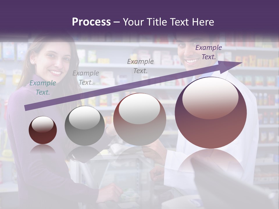 A Man And A Woman In A Pharmacy Powerpoint Presentation PowerPoint Template