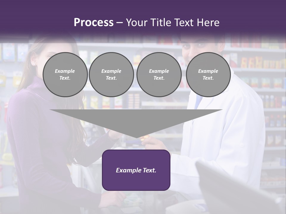 A Man And A Woman In A Pharmacy Powerpoint Presentation PowerPoint Template