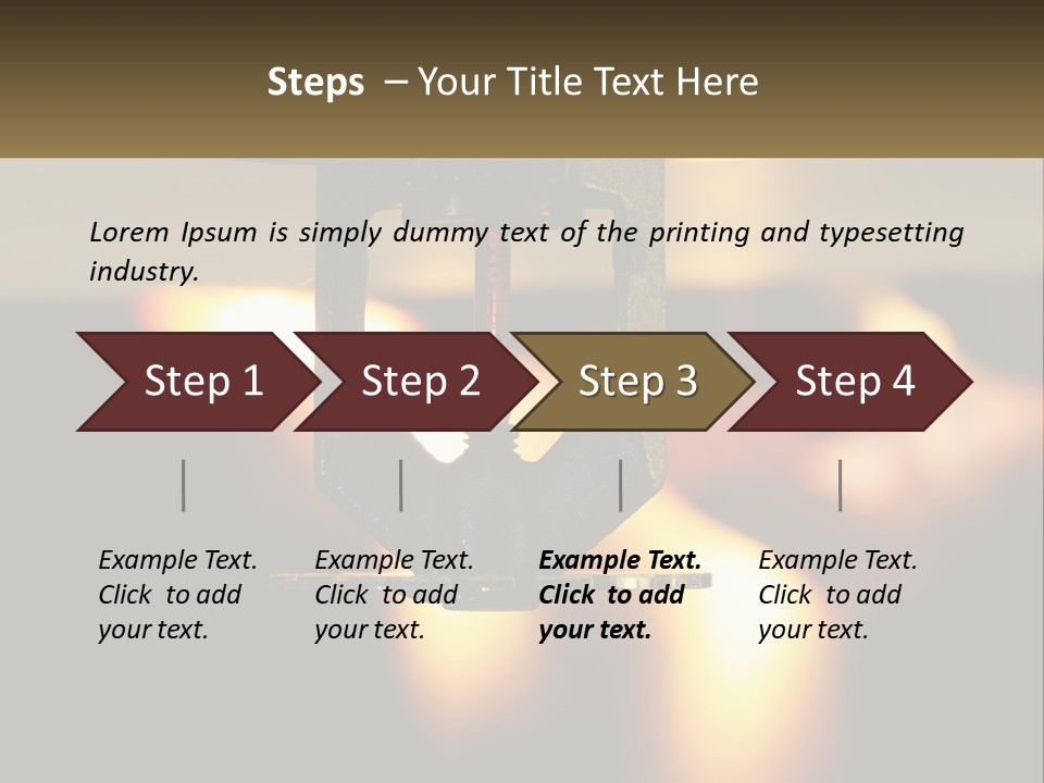 A Piece Of Metal Being Worked On By A Machine PowerPoint Template