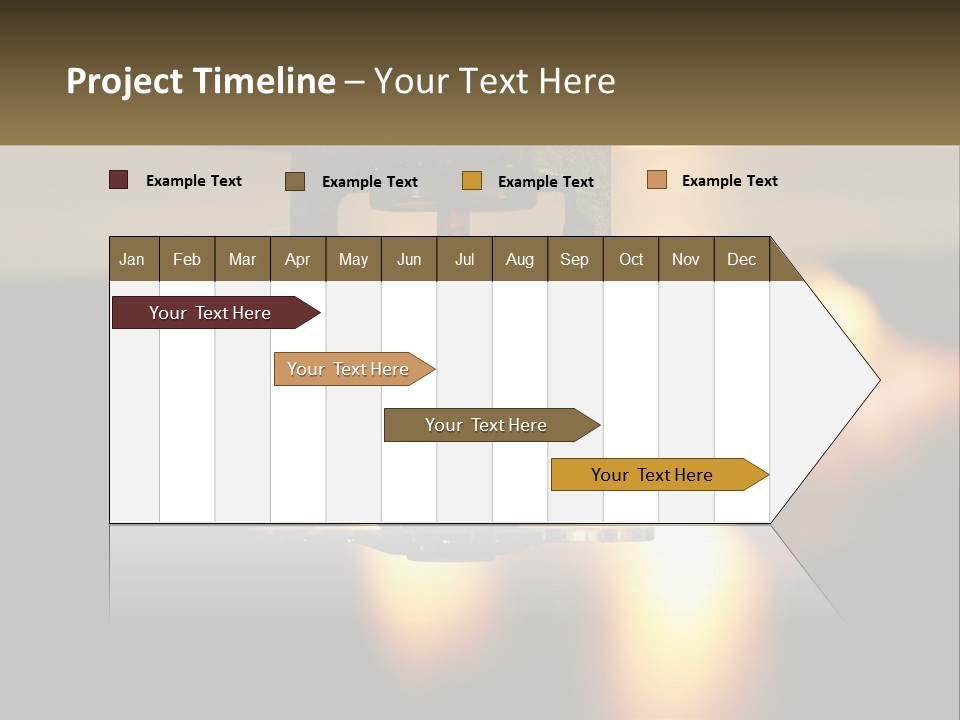 A Piece Of Metal Being Worked On By A Machine PowerPoint Template