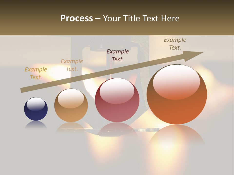 A Piece Of Metal Being Worked On By A Machine PowerPoint Template
