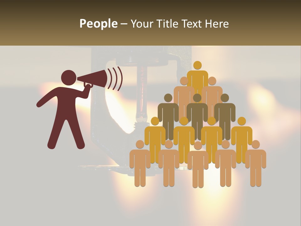 A Piece Of Metal Being Worked On By A Machine PowerPoint Template