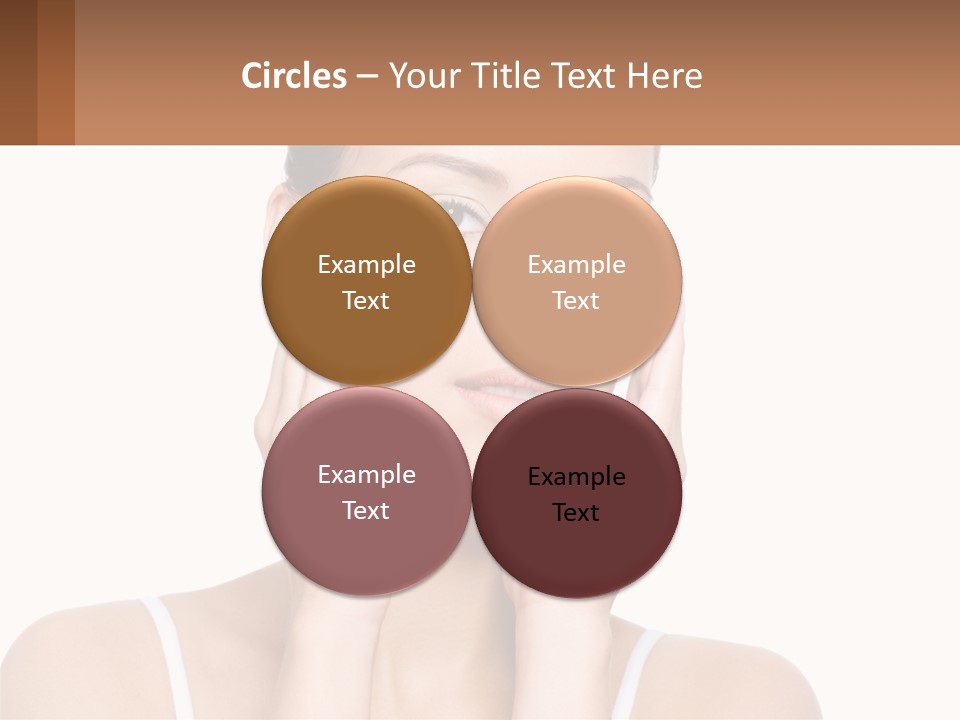 A Woman Holding Her Hands Up To Her Face PowerPoint Template