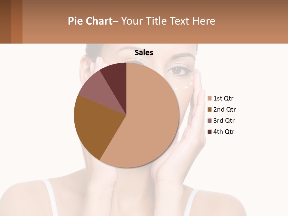 A Woman Holding Her Hands Up To Her Face PowerPoint Template