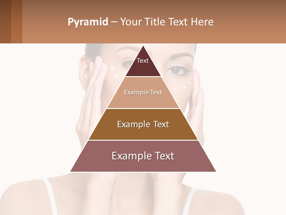 A Woman Holding Her Hands Up To Her Face PowerPoint Template