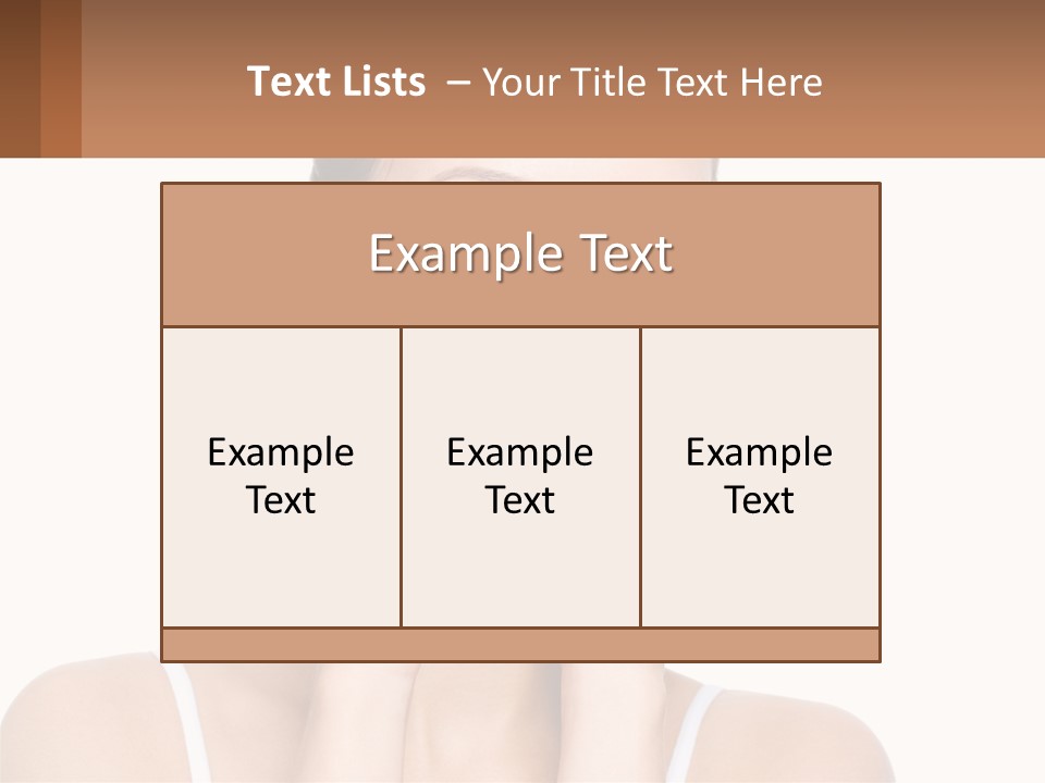 A Woman Holding Her Hands Up To Her Face PowerPoint Template