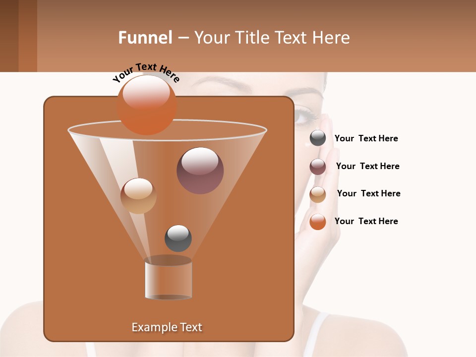 A Woman Holding Her Hands Up To Her Face PowerPoint Template