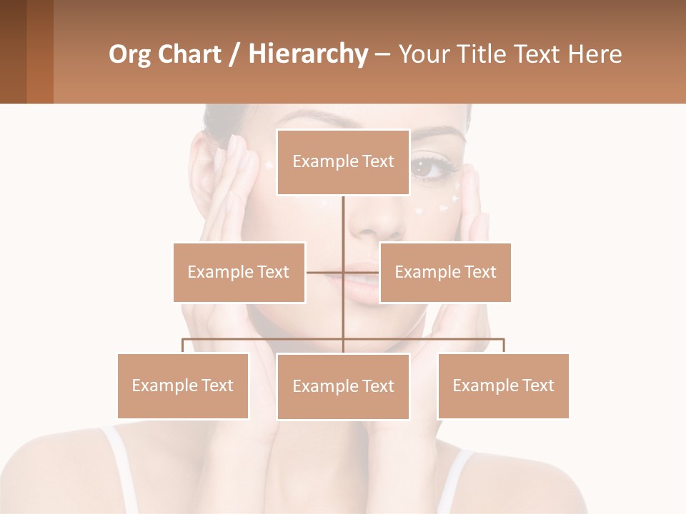 A Woman Holding Her Hands Up To Her Face PowerPoint Template