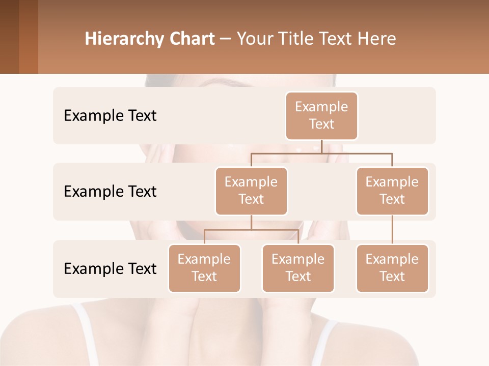 A Woman Holding Her Hands Up To Her Face PowerPoint Template