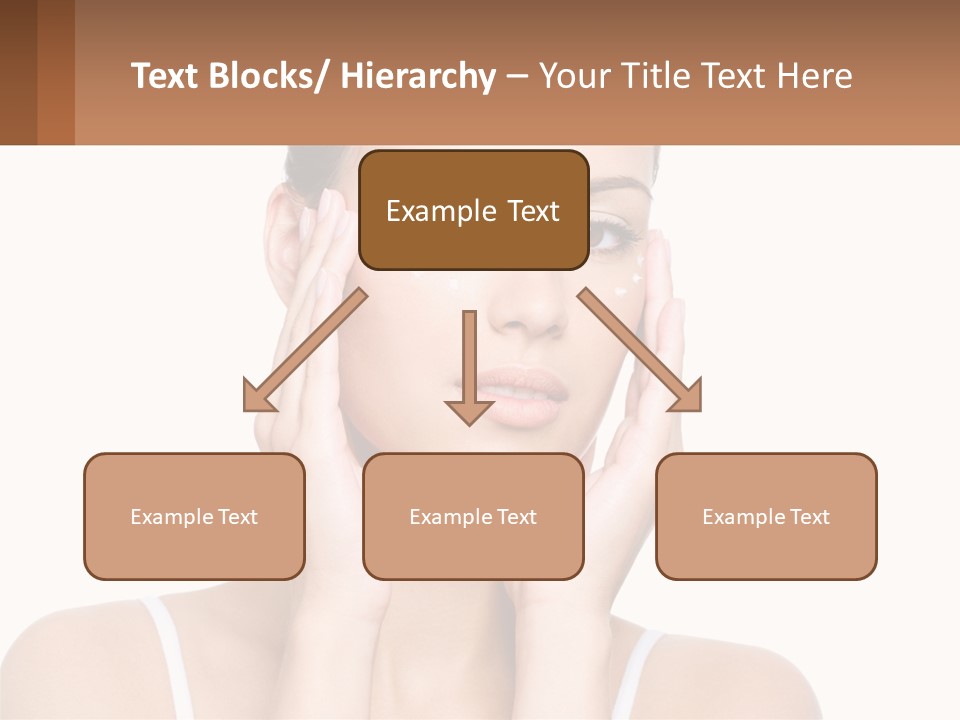 A Woman Holding Her Hands Up To Her Face PowerPoint Template