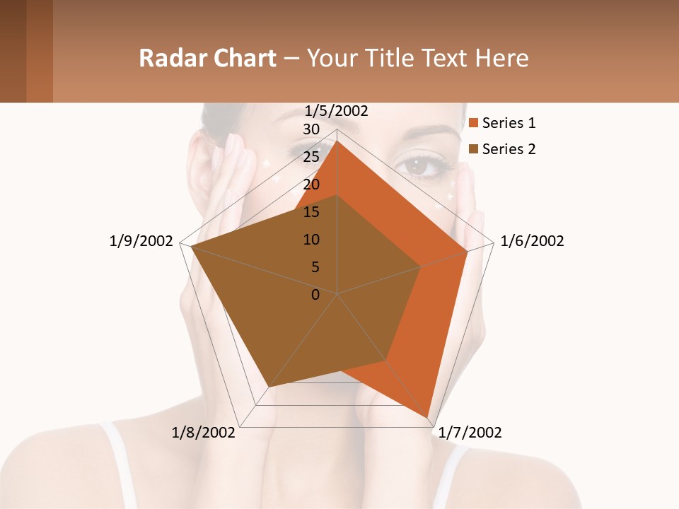 A Woman Holding Her Hands Up To Her Face PowerPoint Template